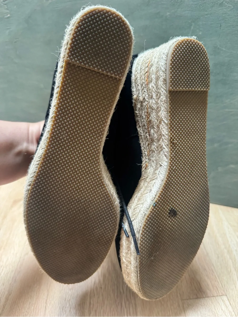 Bettye Muller Suede Espadrilles with Laces 9M